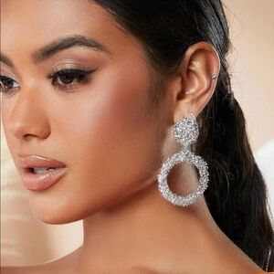 Modern Earrings Hoops Silver